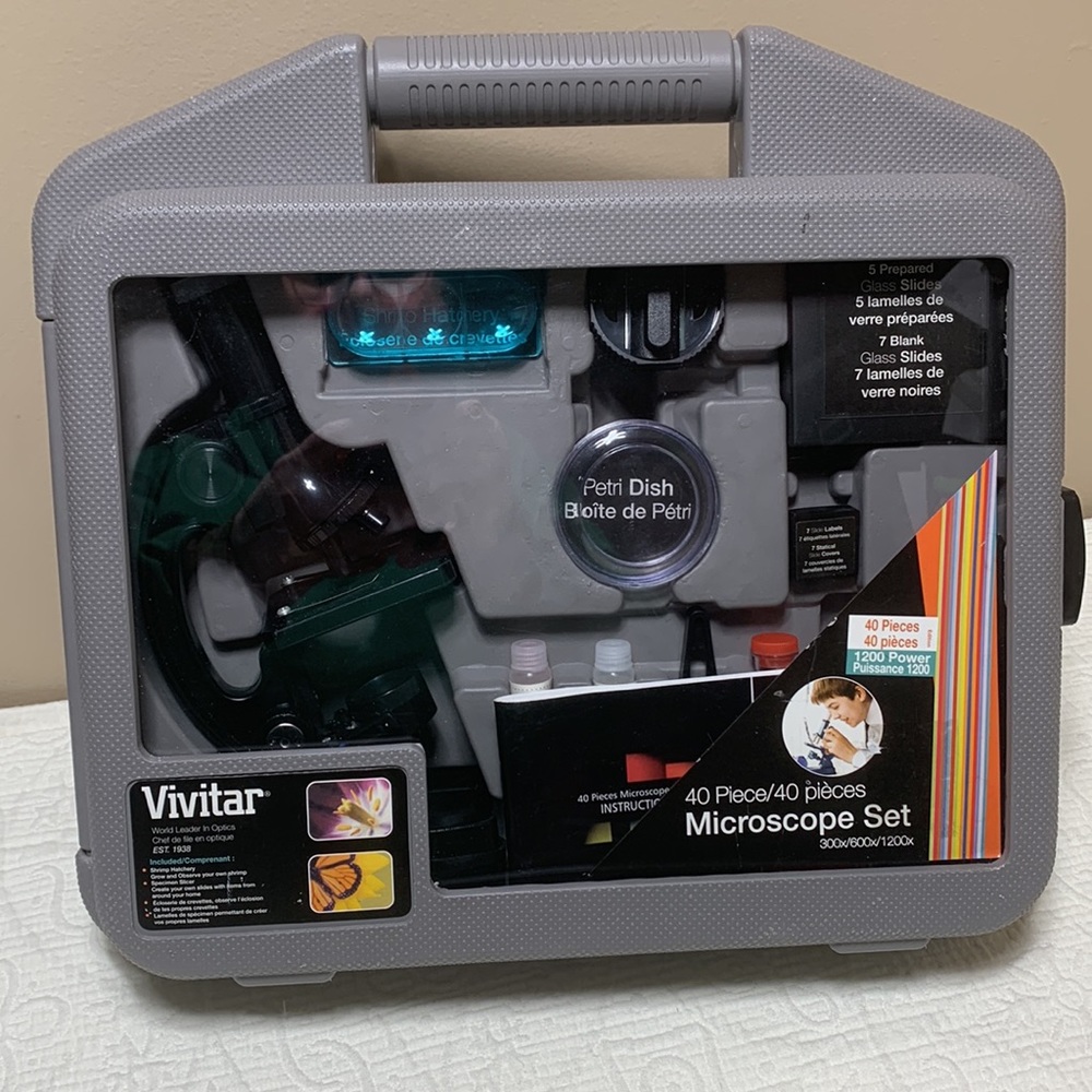 Microscope Set by Vivitar